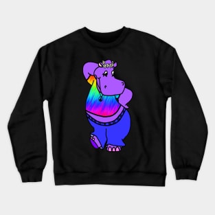 Hippie Hippo Crewneck Sweatshirt